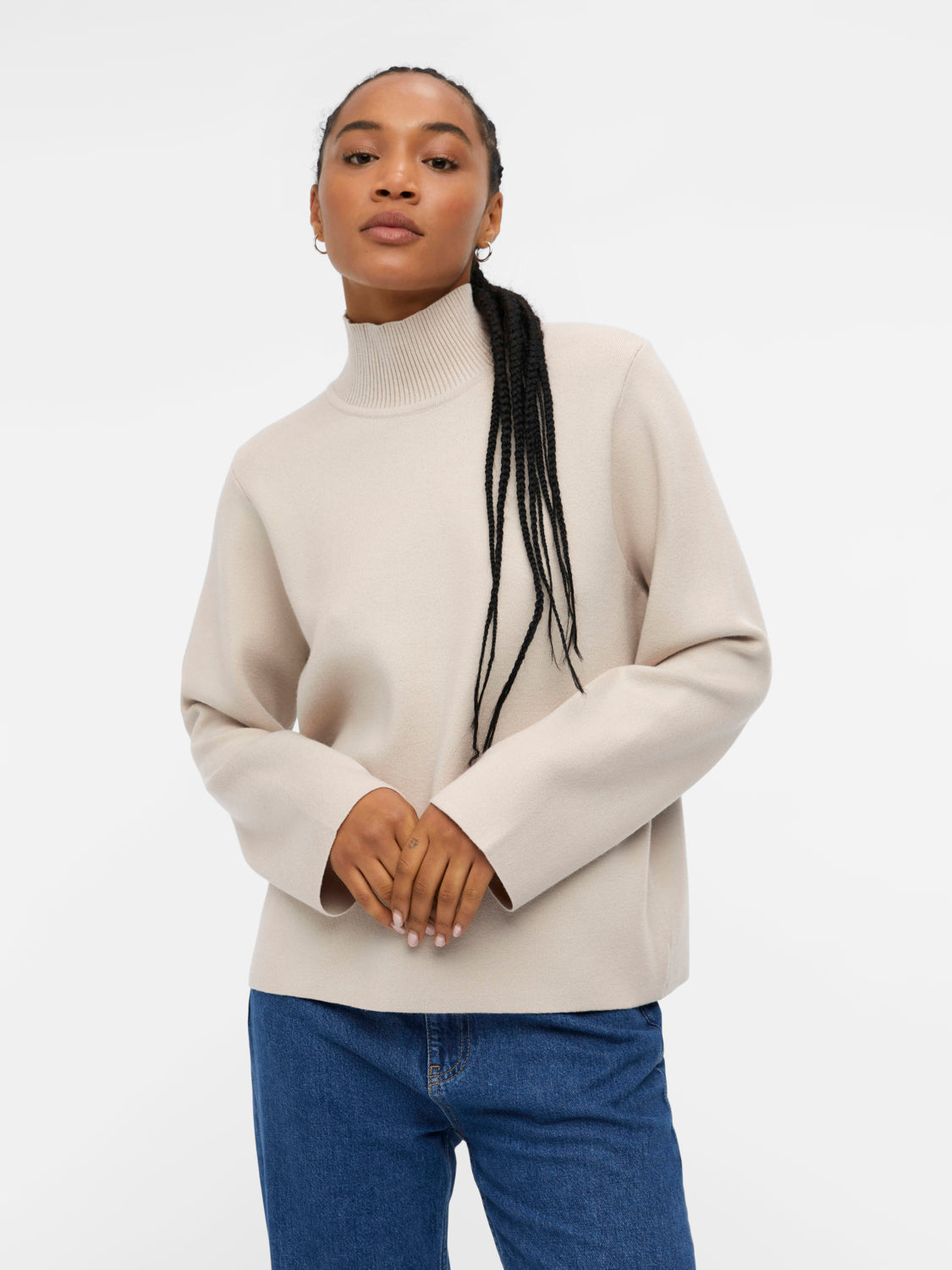 OBJREYNARD Pullover - Silver Gray